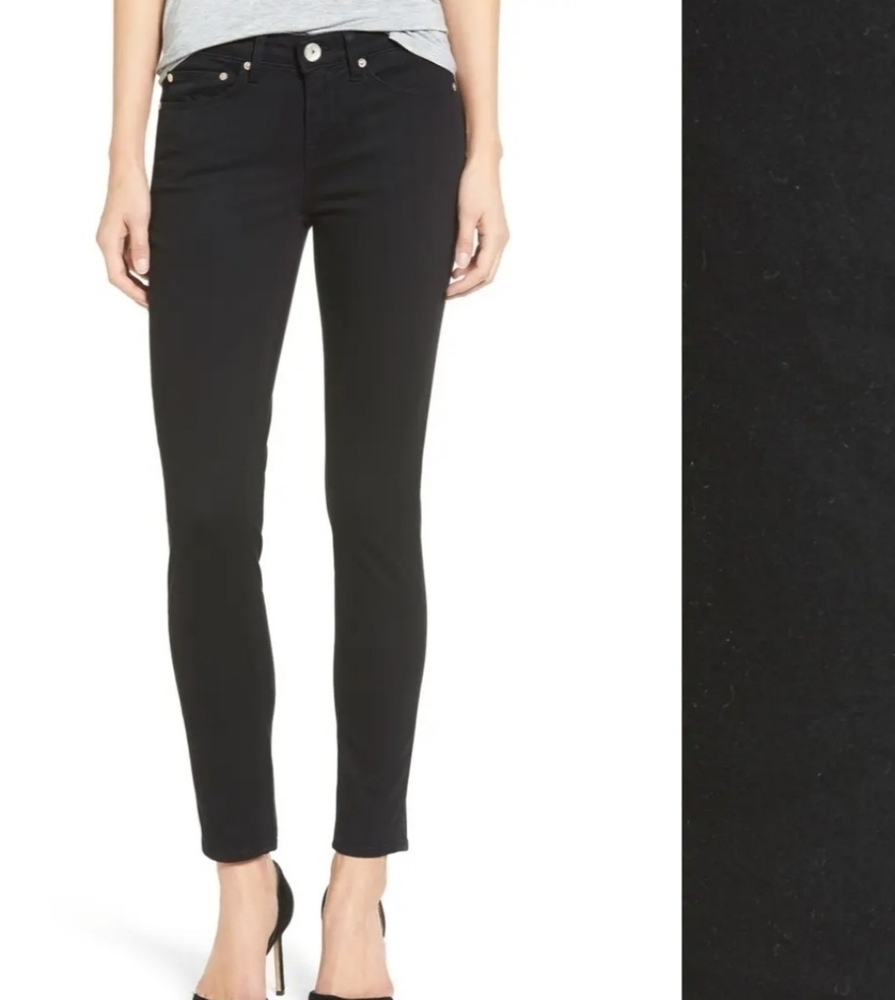 Strom tio skinny Raven black distressed jeans size 23